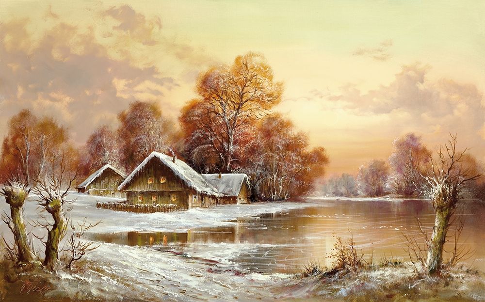 WINTER IN BELARUS II art print by Helmut Glassl for $57.95 CAD