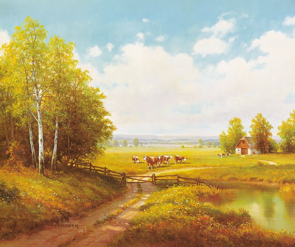 COWS AT PASTURE art print by Max Weber for $57.95 CAD