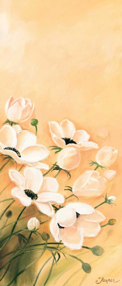 White poppies 3-3 art print by Jasper for $57.95 CAD