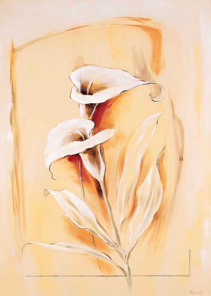 Calla lillies art print by Renee for $57.95 CAD