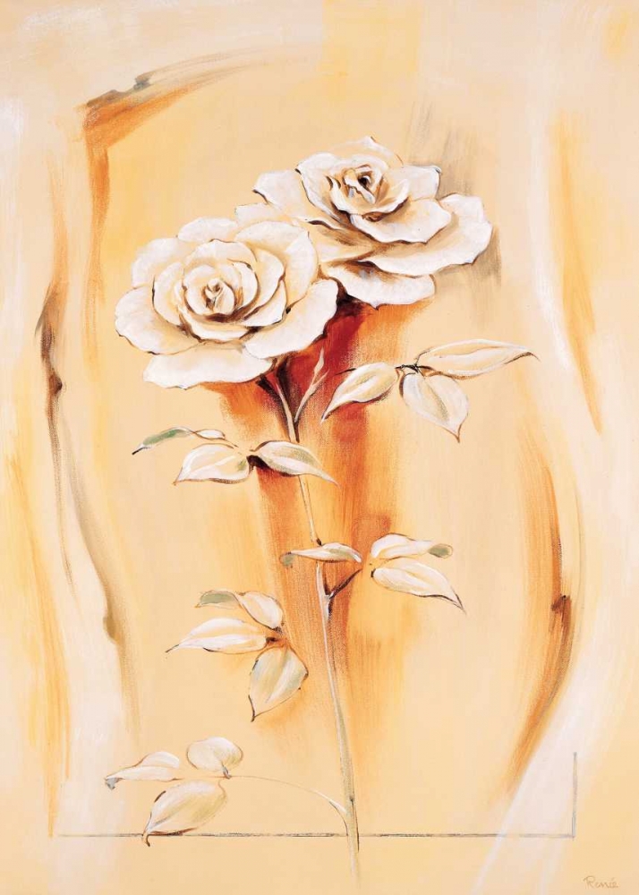 Two roses art print by Renee for $57.95 CAD