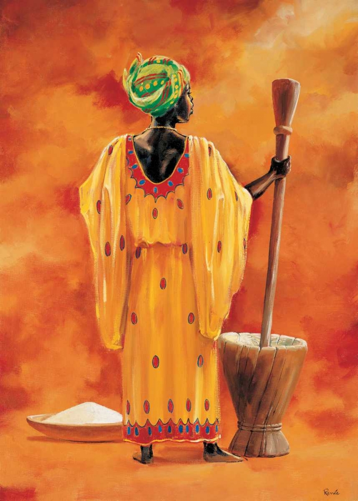 African lady 2-3 art print by Renee for $57.95 CAD