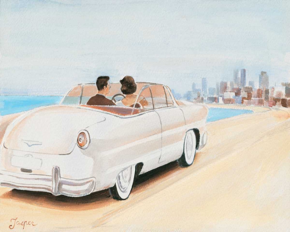 Pastel car I art print by Jasper for $57.95 CAD