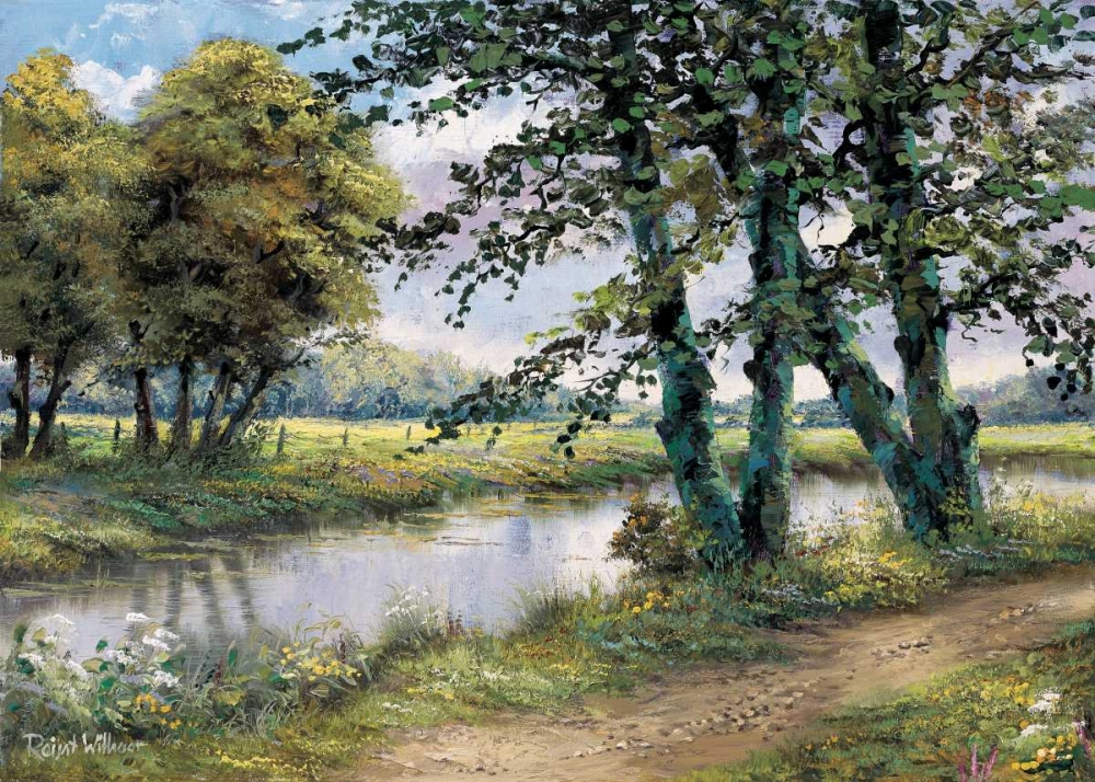 River and trees art print by Reint Withaar for $57.95 CAD