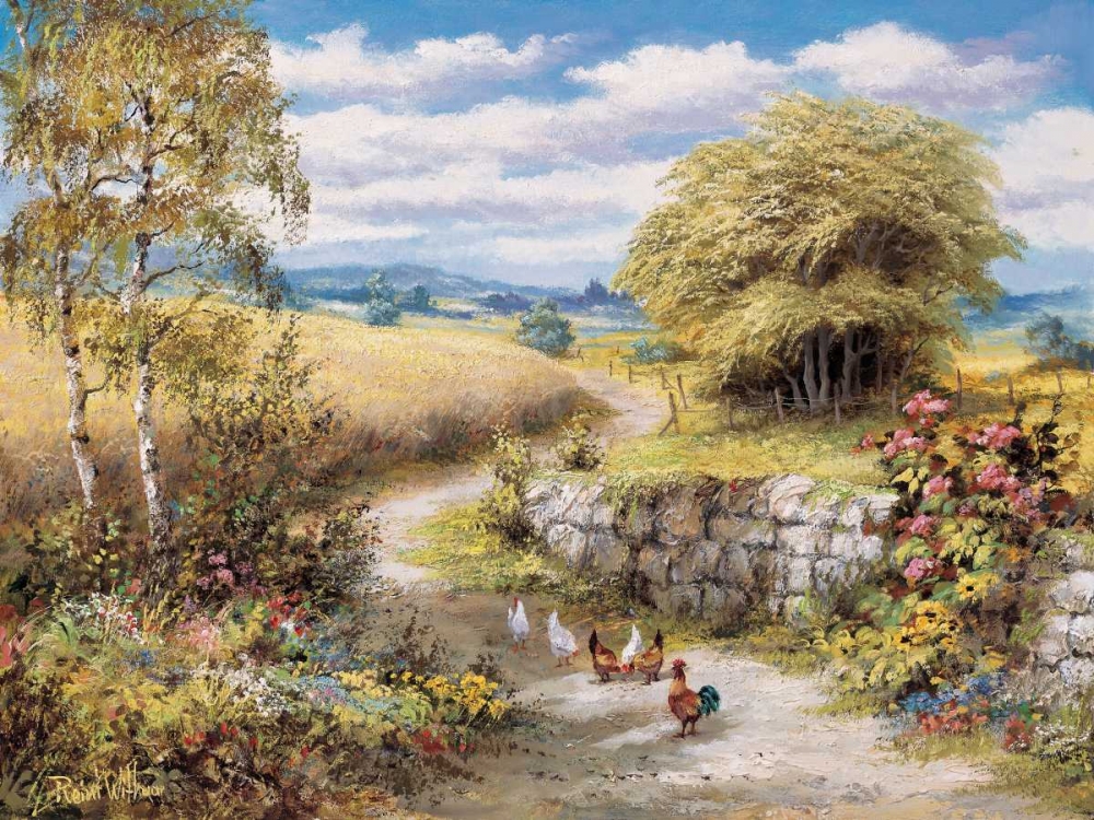 Lucky chickens art print by Reint Withaar for $57.95 CAD