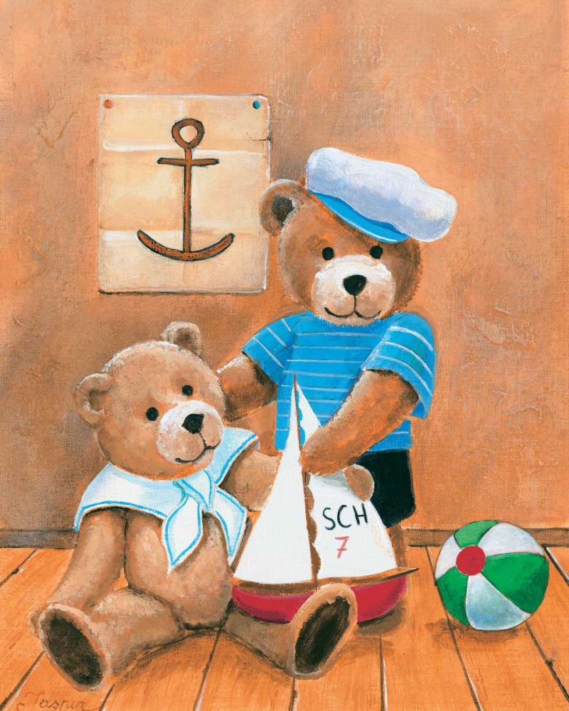 Navy bears art print by Jasper for $57.95 CAD