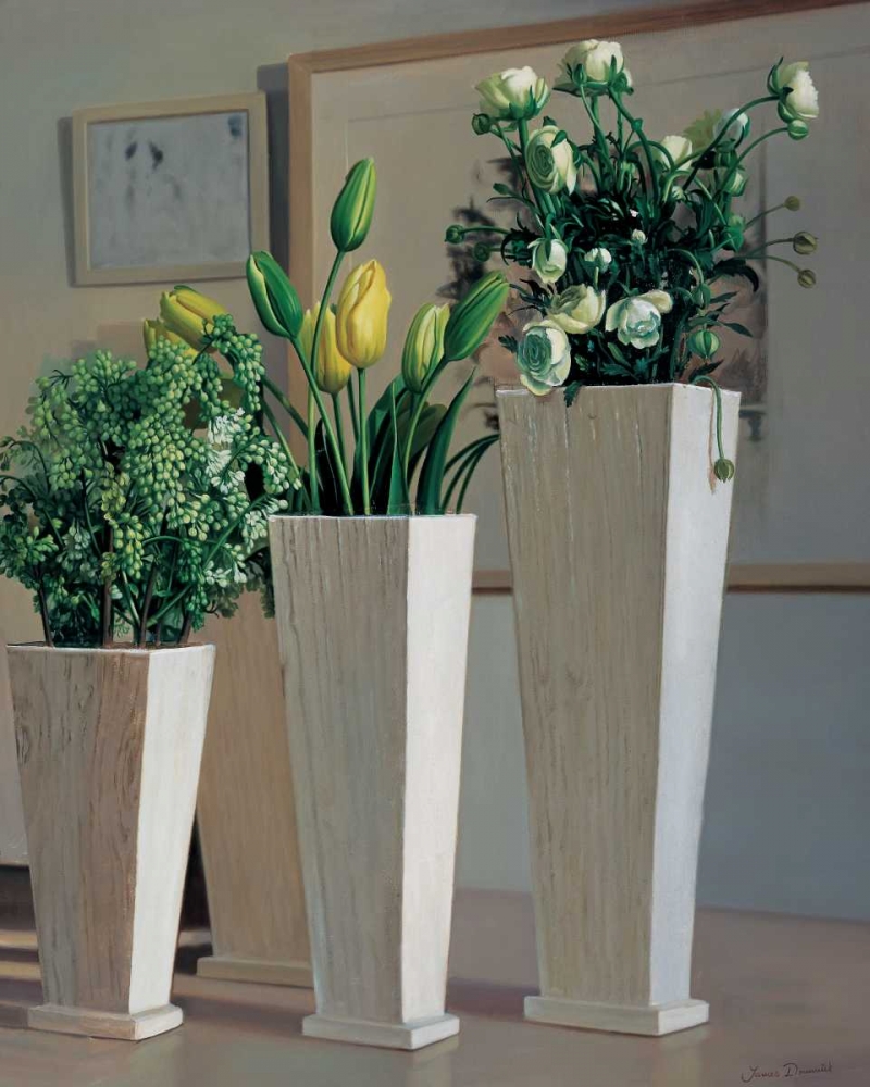 Stillife with white vases art print by James Demmick for $57.95 CAD