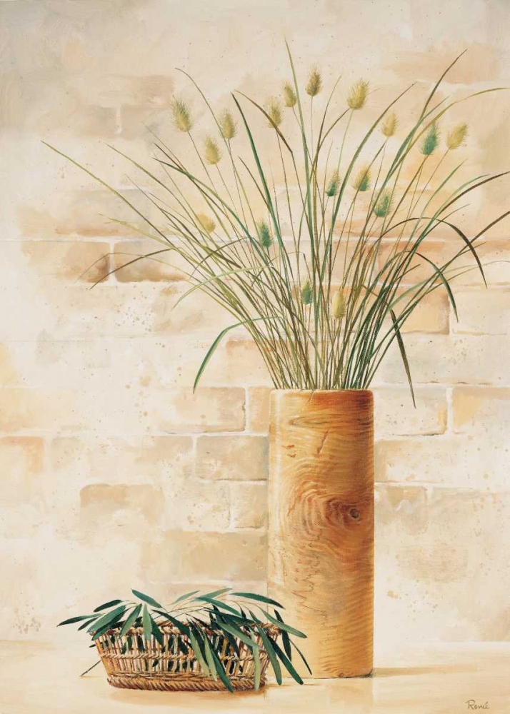 Grass in vase I art print by Renee for $57.95 CAD