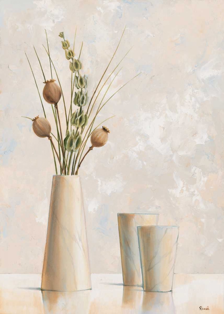 Vase and bowl II art print by Renee for $57.95 CAD