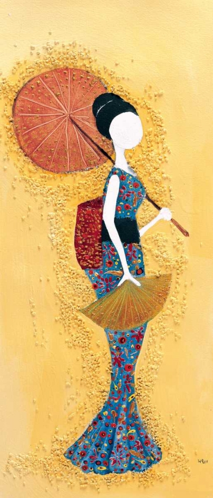 Japanese lady I art print by Hedy for $57.95 CAD