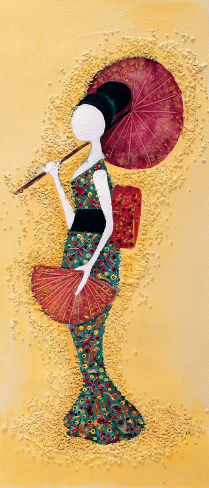 Japanese lady II art print by Hedy for $57.95 CAD