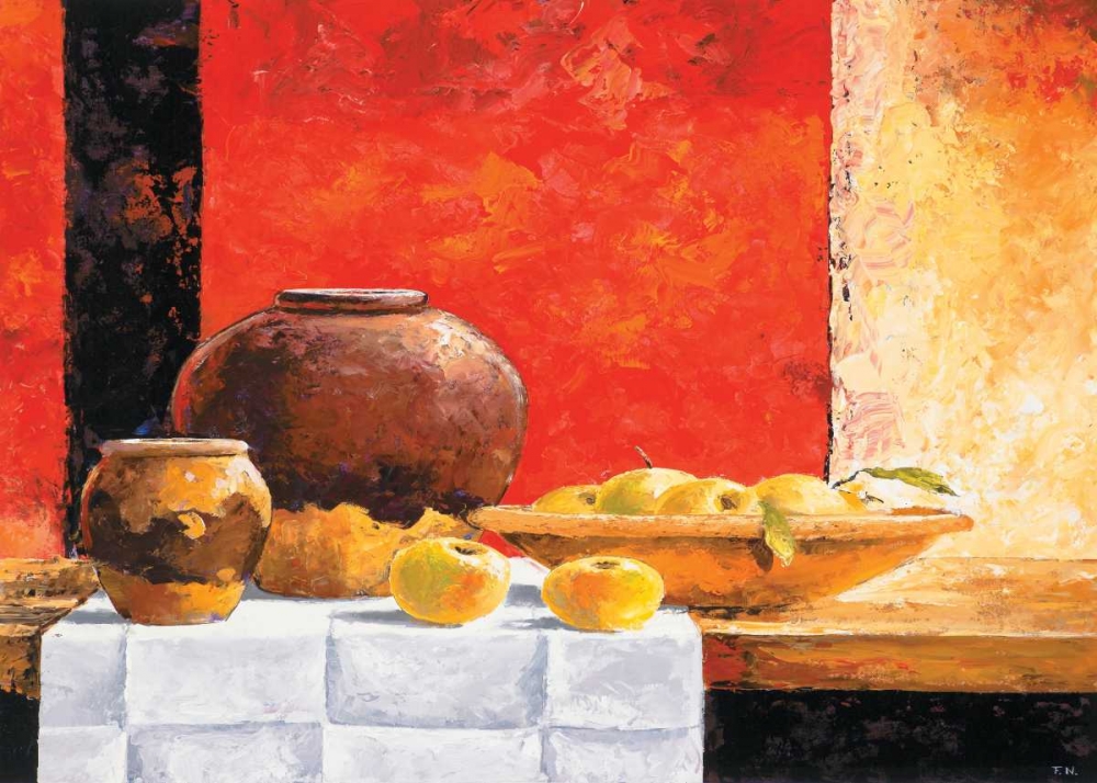 Stillife with apples II art print by Frans Nauts for $57.95 CAD