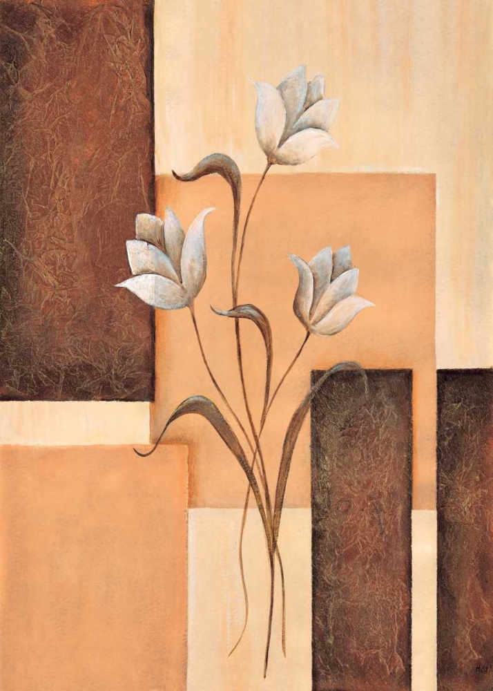 Tulips on blocks II art print by Hedy for $57.95 CAD