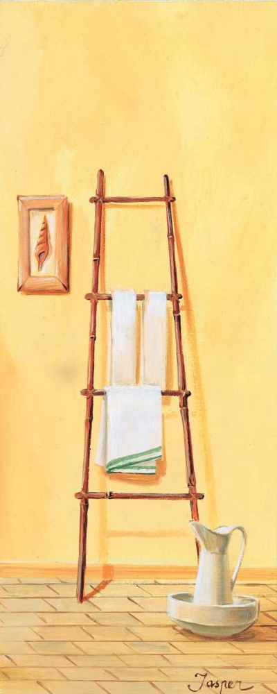 Bathroom in yellow III art print by Jasper for $57.95 CAD