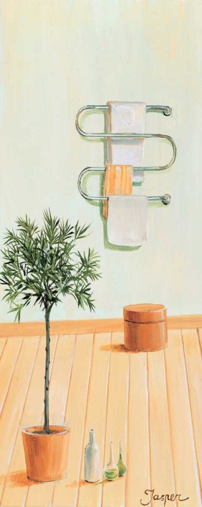 Bathroom in green II art print by Jasper for $57.95 CAD