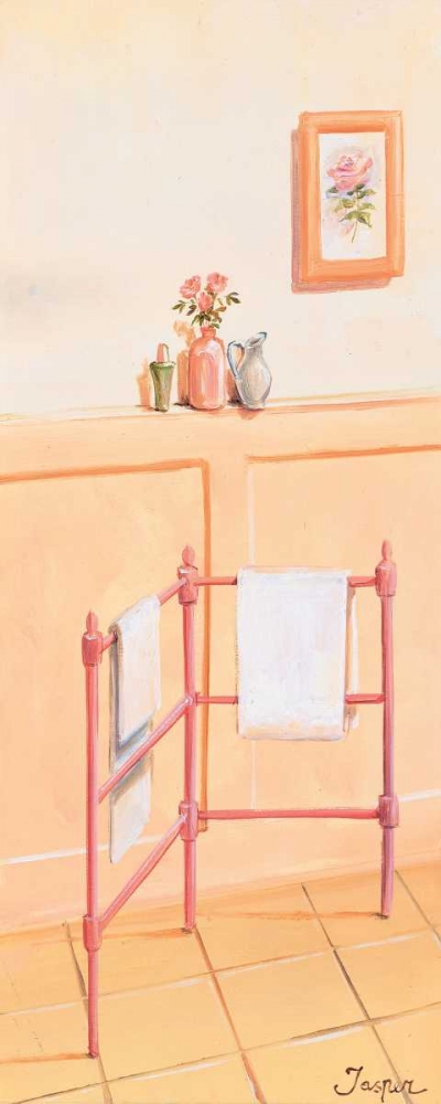 Bathroom in pink II art print by Jasper for $57.95 CAD