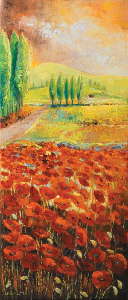 Poppyfield I art print by Lenna Lotus for $57.95 CAD