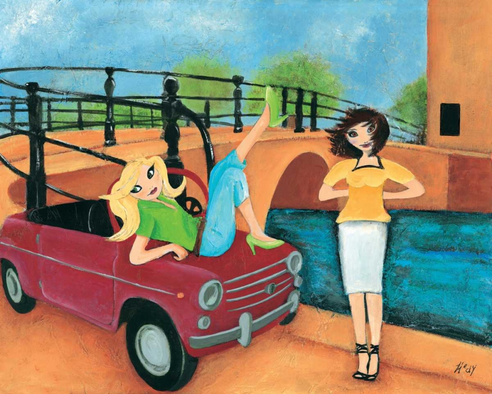 Scooter fun IV art print by Hedy for $57.95 CAD