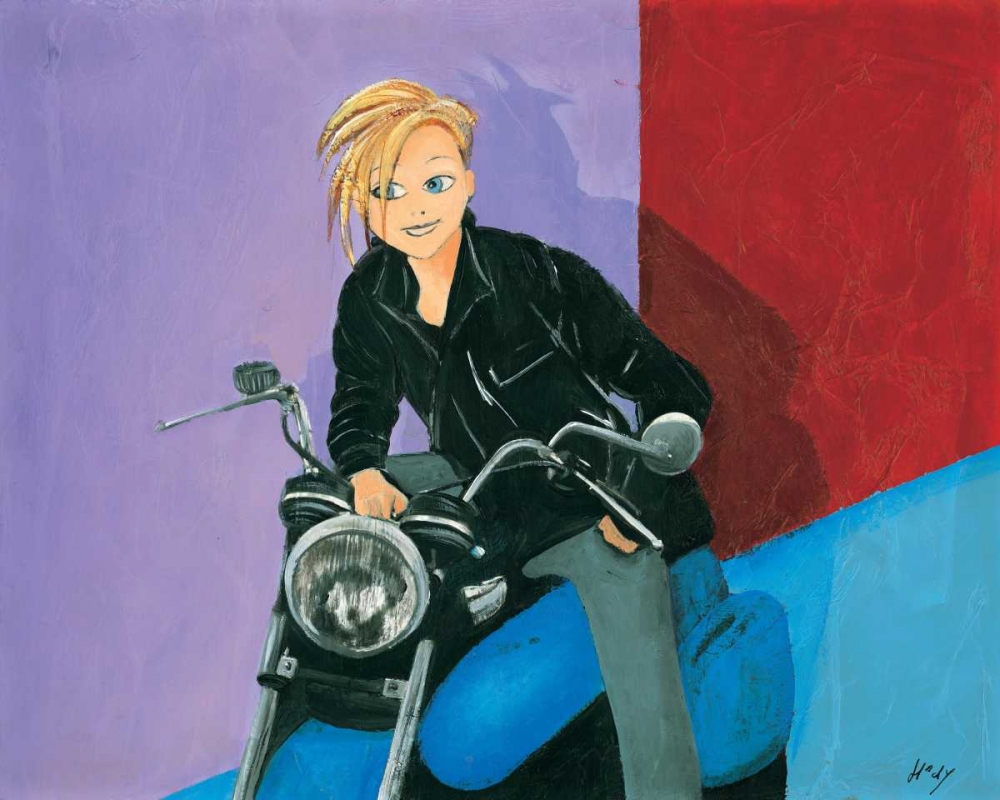 Scooter fun V art print by Hedy for $57.95 CAD