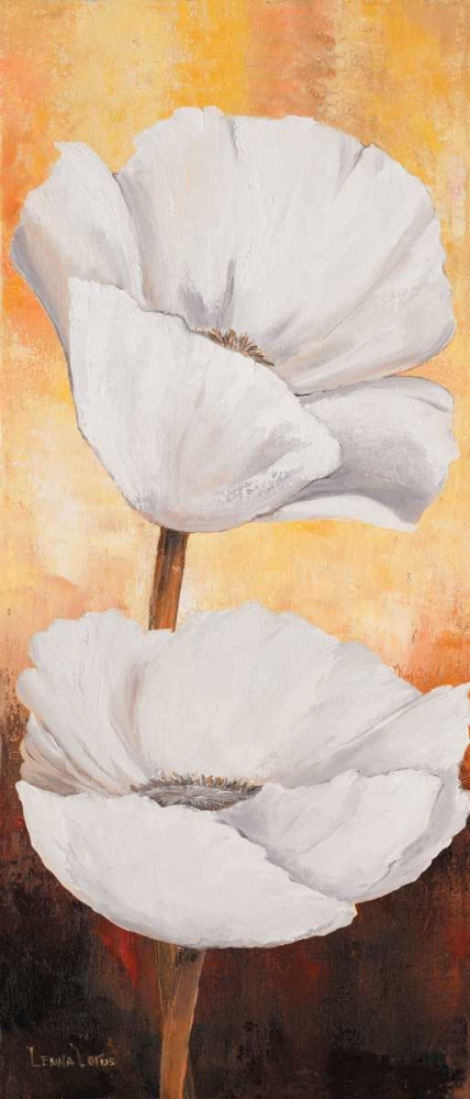 White flowers I art print by Lenna Lotus for $57.95 CAD