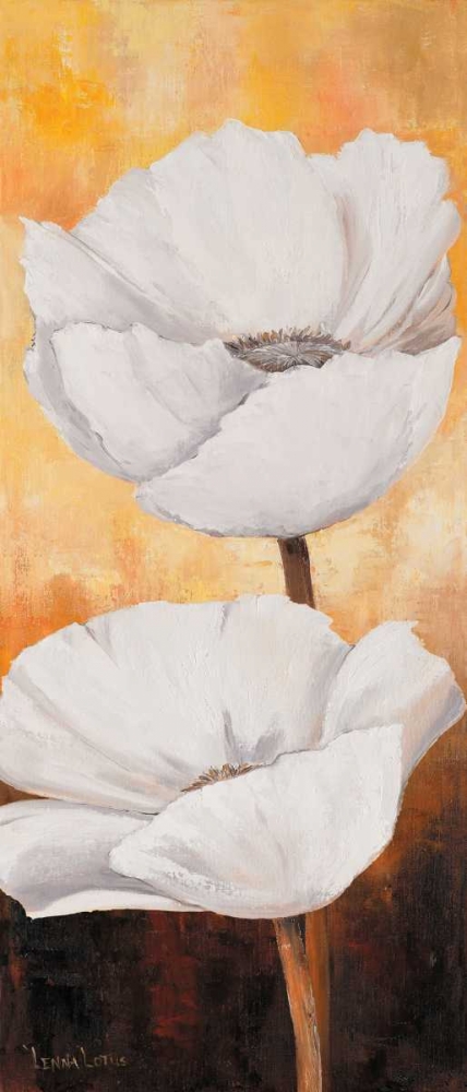 White flowers III art print by Lenna Lotus for $57.95 CAD