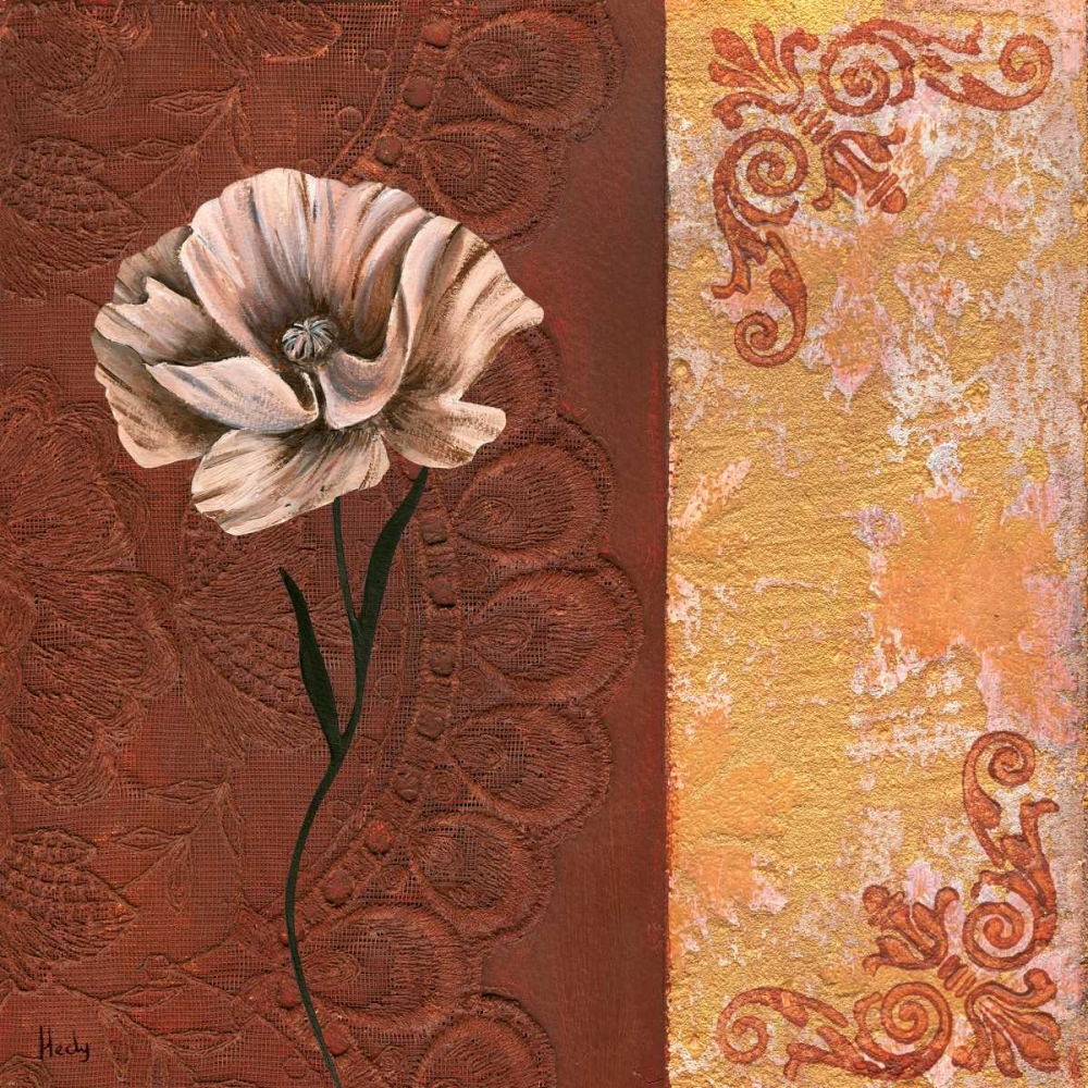 Flower with border II art print by Hedy for $57.95 CAD