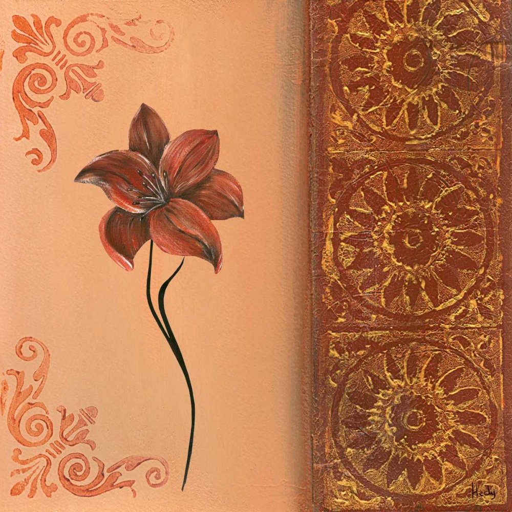 Flower with border IV art print by Hedy for $57.95 CAD