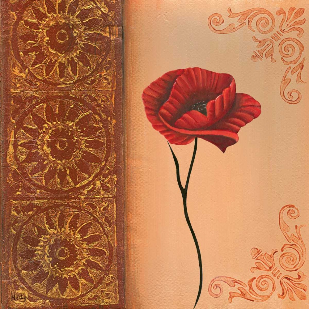 Flower with border VI art print by Hedy for $57.95 CAD
