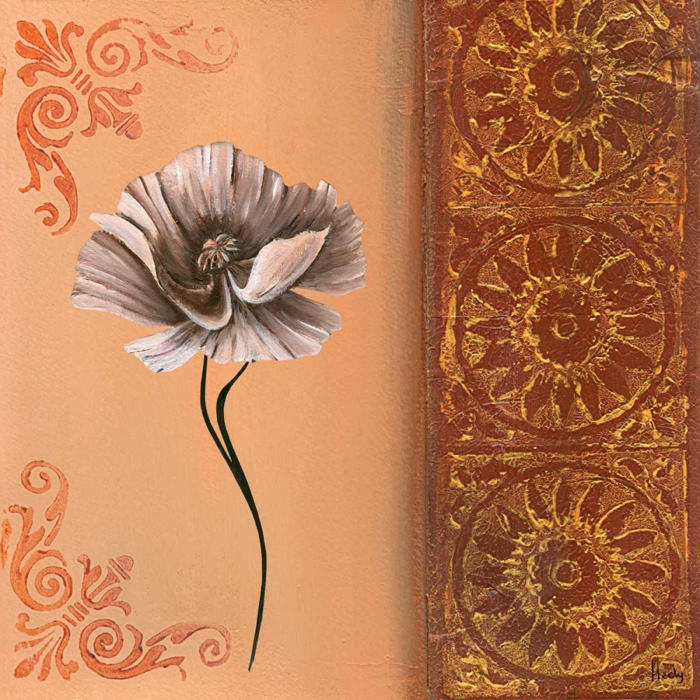 Flower with border VII art print by Hedy for $57.95 CAD