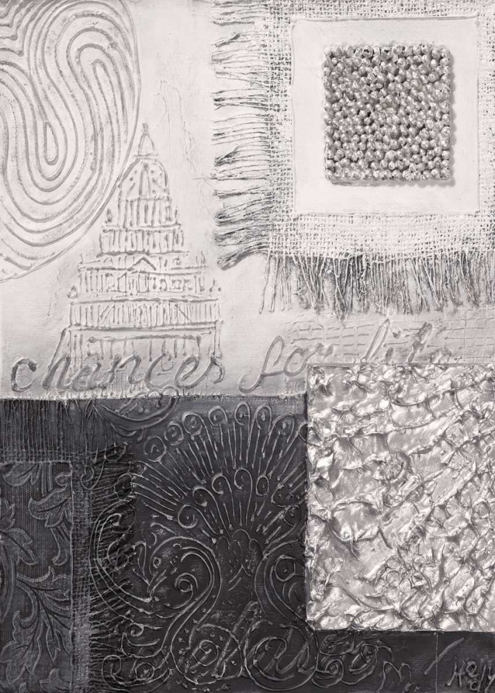 Silver blocks IV art print by Hedy for $57.95 CAD