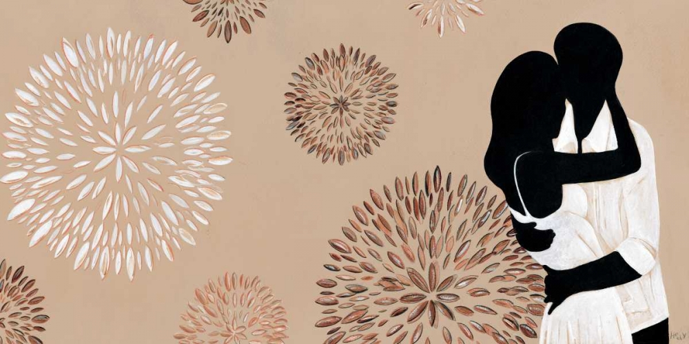 Love and fireworks art print by Hedy for $57.95 CAD