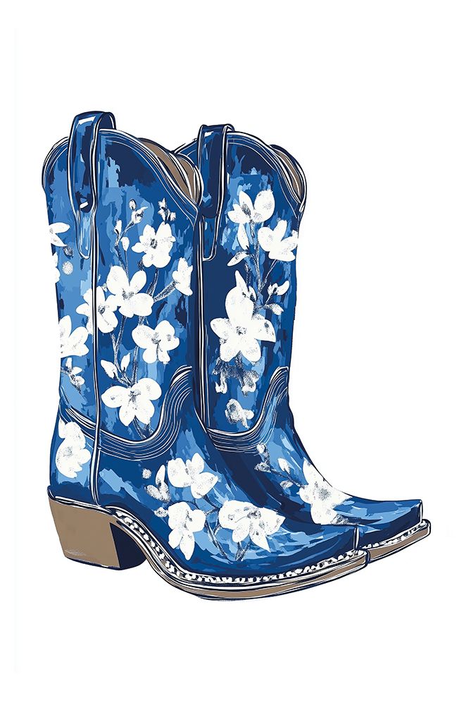 White Bloom Boots art print by Acorn And Ivory Designs for $57.95 CAD