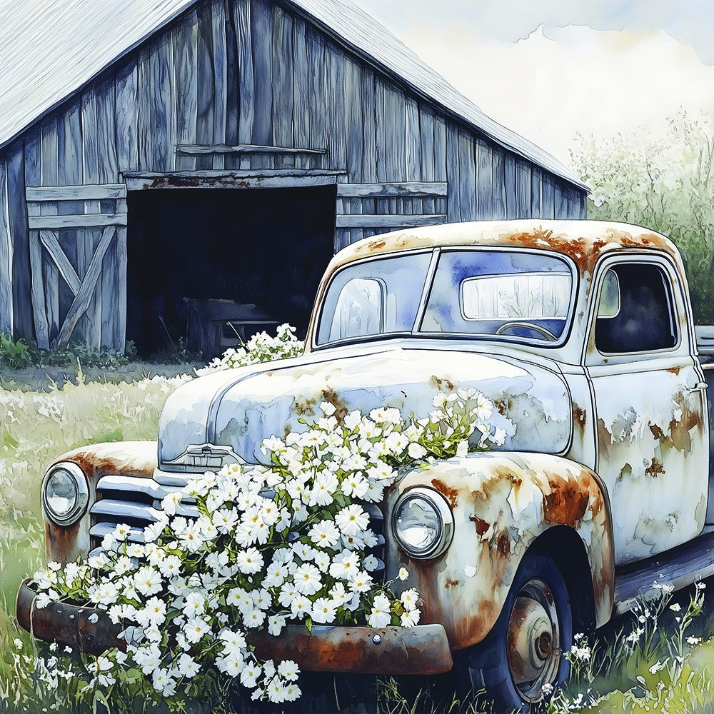 Wildflowers on the Farm art print by Acorn And Ivory Designs for $57.95 CAD