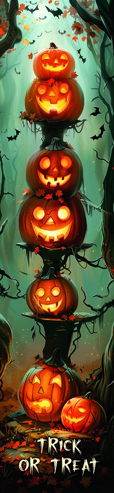 Trick or Treat Jack-o-Lanterns art print by Acorn And Ivory Designs for $57.95 CAD