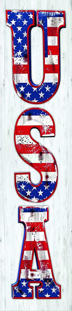 Patriotic USA Sign II art print by Acorn And Ivory Designs for $57.95 CAD