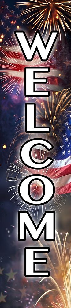 Patriotic Welcome Sign art print by Acorn And Ivory Designs for $57.95 CAD