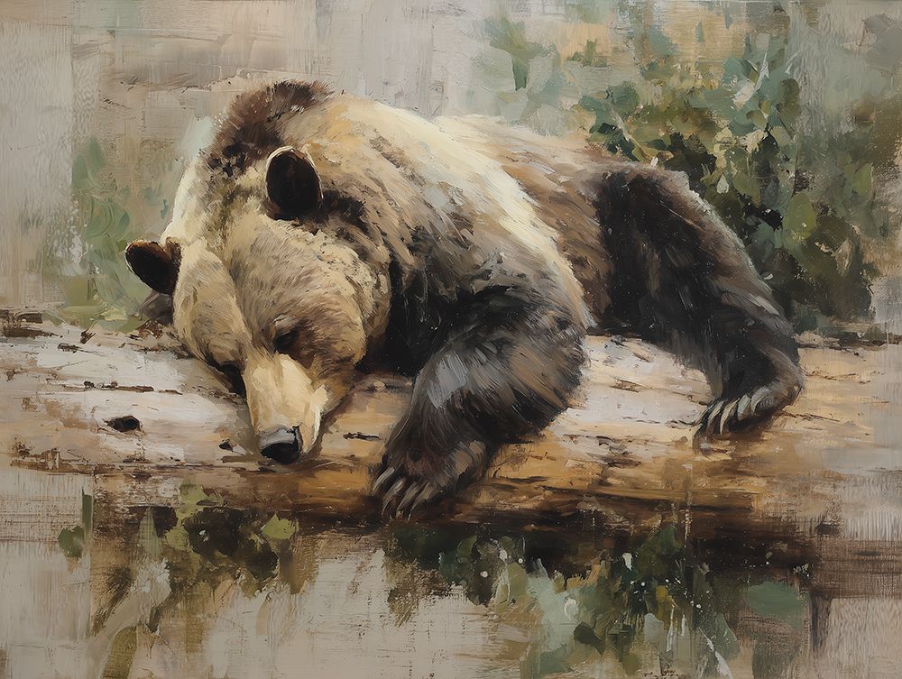 Sleepy Bear art print by Acorn and Ivory Designs for $57.95 CAD