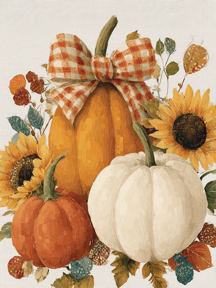 Festive Fall art print by Acorn And Ivory Designs for $57.95 CAD