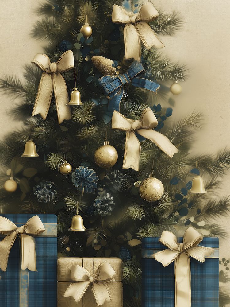 Noel in Blue art print by Acorn And Ivory Designs for $57.95 CAD