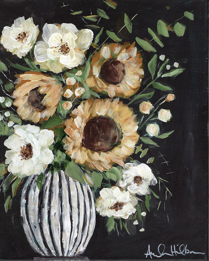 Sunflower and Wild Rose Bouquet art print by Amanda Hilburn for $57.95 CAD