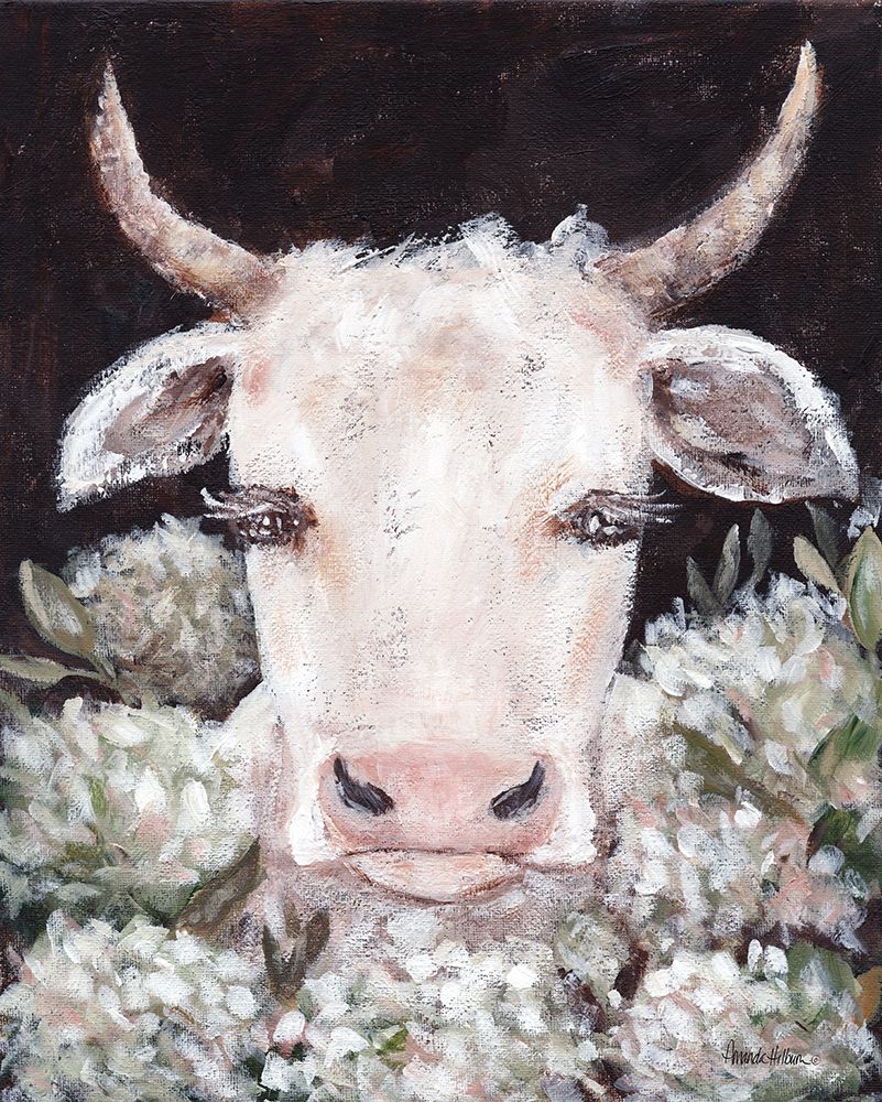 Sweet Caroline in the Hydrangeas art print by Amanda Hilburn for $57.95 CAD