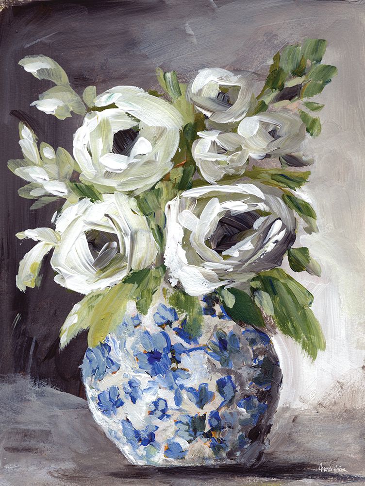 Ginger Jar Floral II art print by Amanda Hilburn for $57.95 CAD