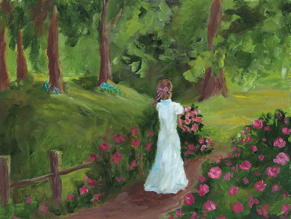 The Flower Girl art print by Amanda Hilburn for $57.95 CAD