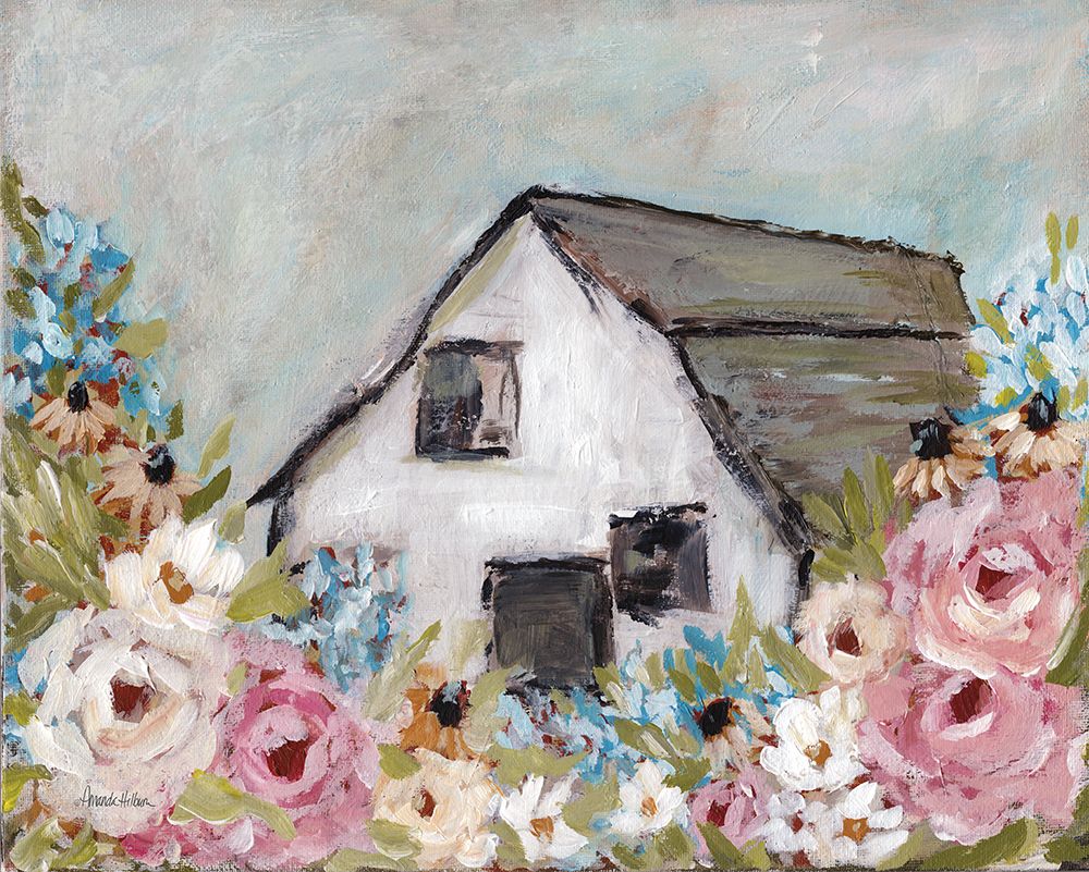 Spring at the Barn art print by Amanda Hilburn for $57.95 CAD