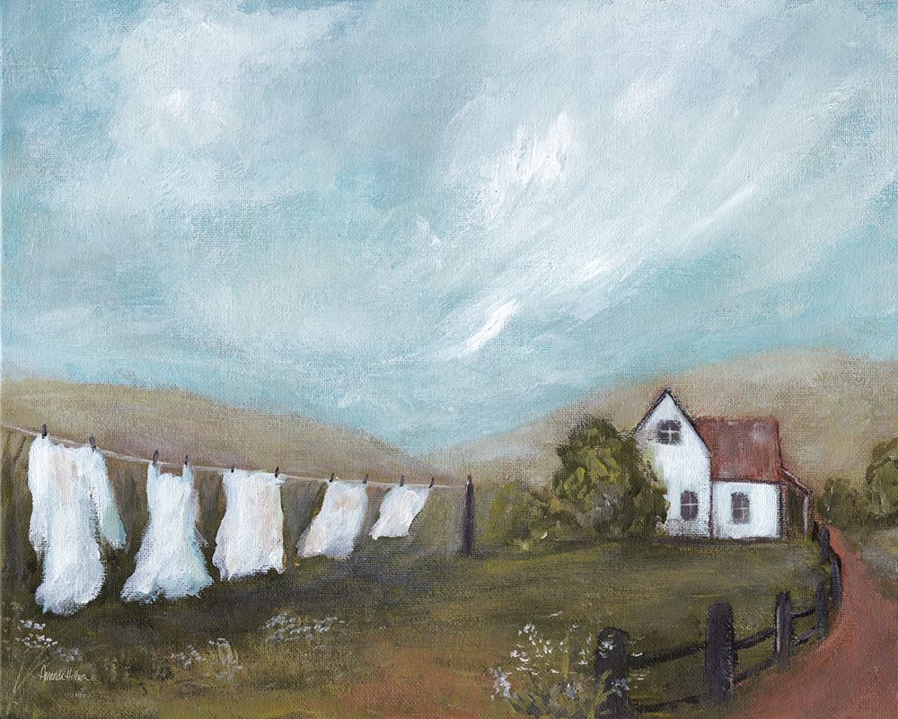 The Little Farmhouse art print by Amanda Hilburn for $57.95 CAD