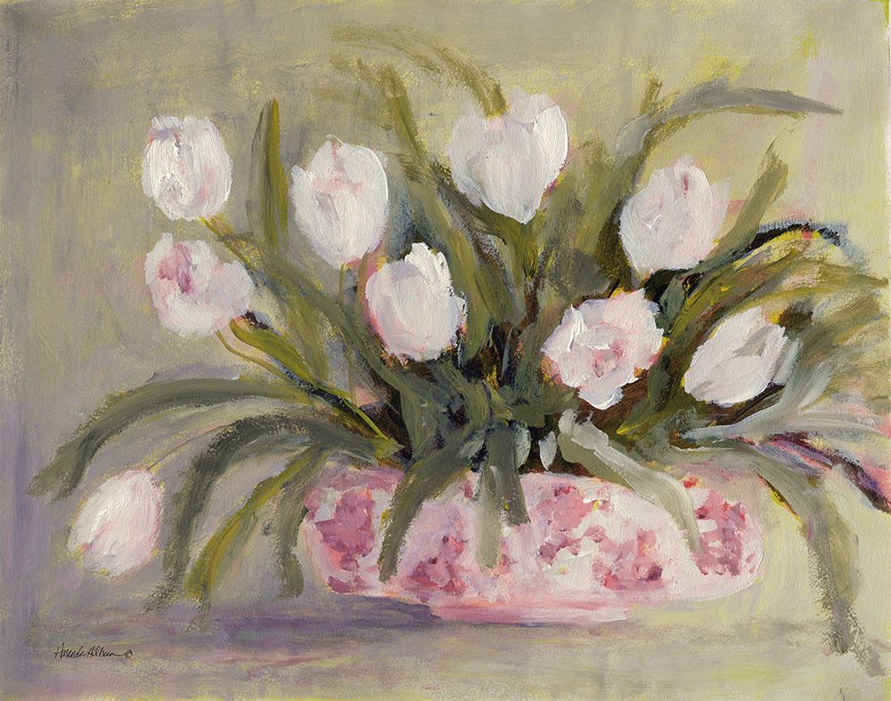 Chinoiserie Charm - Tulips art print by Amanda Hilburn for $57.95 CAD