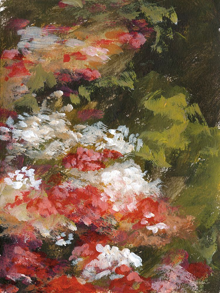 Abstract Geraniums art print by Amanda Hilburn for $57.95 CAD