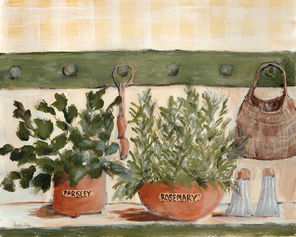Kitchen Herbs art print by Amanda Hilburn for $57.95 CAD