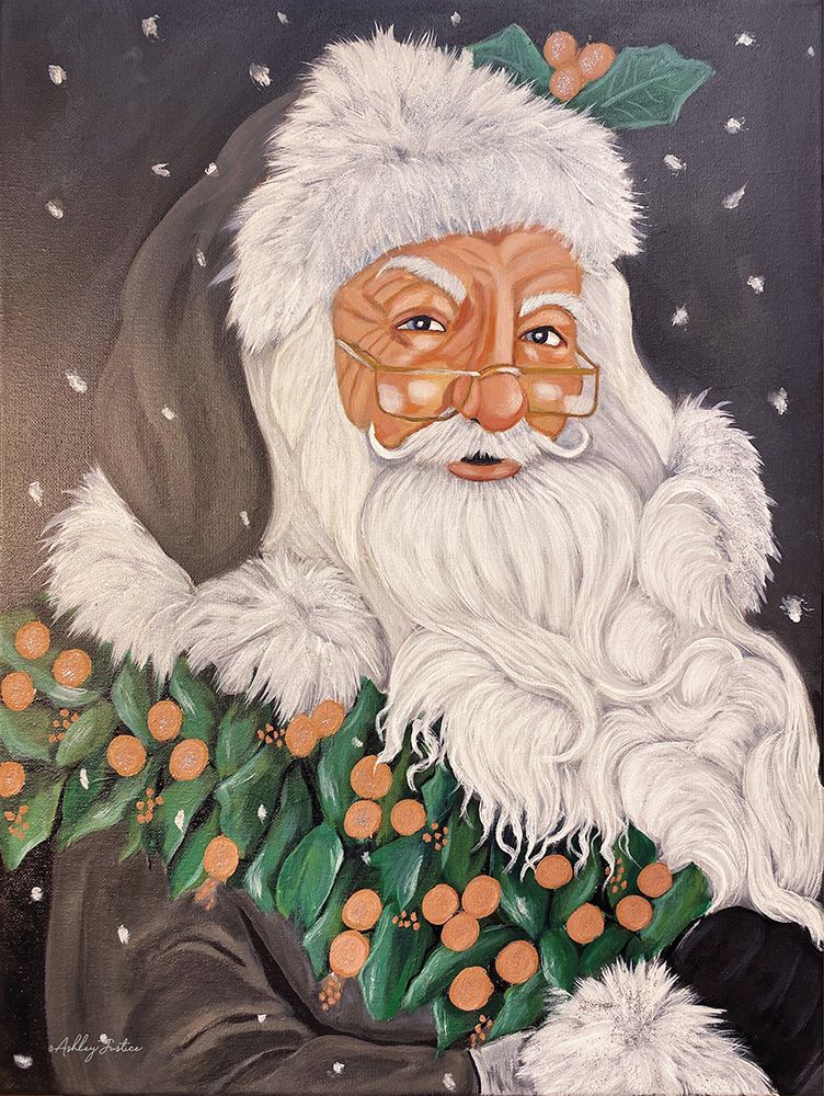 Santa Portrait art print by Ashley Justice for $57.95 CAD