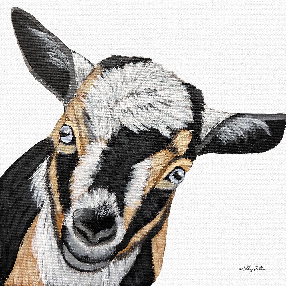 Goat I art print by Ashley Justice for $57.95 CAD